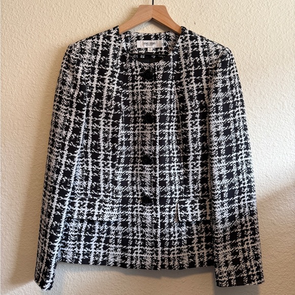 Jones Studio Monochrome Tweed Blazer – Size 12 – Excellent Condition - Picture 9 of 9
